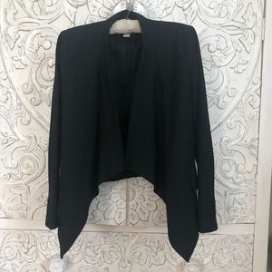 Michael Michael Kors Black Collarless Blazer
